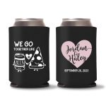 Wedding Koozies Custom – Royal Blue – 07