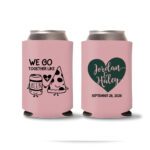 Wedding Koozies Custom – Royal Blue – 07