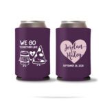 Wedding Koozies Custom – Royal Blue – 07