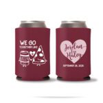 Wedding Koozies Custom – Royal Blue – 07