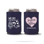 Wedding Koozies Custom – Royal Blue – 07
