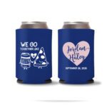 Wedding Koozies Custom – Royal Blue – 07