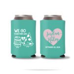 Wedding Koozies Custom – Royal Blue – 07
