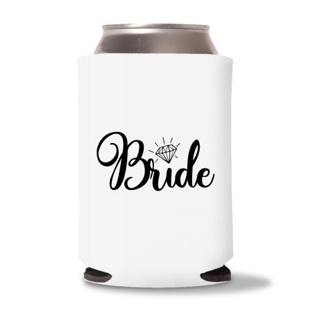 Bride & Groom Koozies D2-White