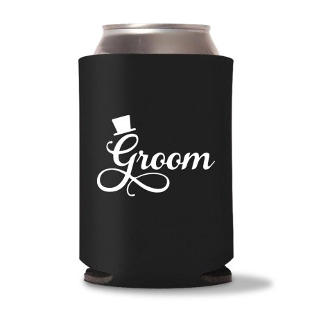 Personalized Bride & Groom Koozies For Wedding