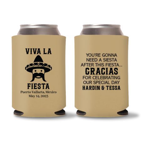 Custom Country Koozies - Light Brown 03