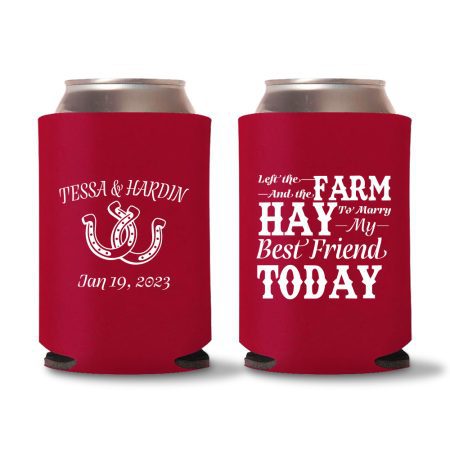 Custom Country Koozies - Red 01