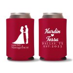 Custom-Couple-Illustration-Koozies-D4-Royal blue