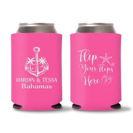 Custom Destination Koozies D4 - Pink