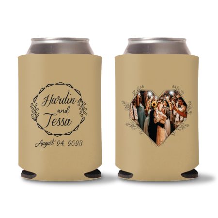 Custom Photo Illustration Koozies D6 - Light Brown