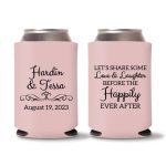 Custom Wedding Koozies D36 – Baby Pink