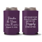 Custom Wedding Koozies D36 – Baby Pink