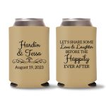 Custom Wedding Koozies D36 – Baby Pink
