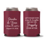 Custom Wedding Koozies D36 – Baby Pink