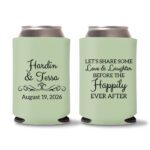 Custom Wedding Koozies D36 – Baby Pink