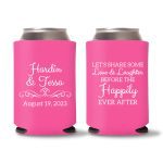 Custom Wedding Koozies D36 – Baby Pink