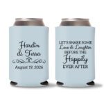Custom Wedding Koozies D36 – Baby Pink