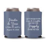 Custom Wedding Koozies D36 – Baby Pink