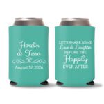 Custom Wedding Koozies D36 – Baby Pink