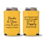 Custom Wedding Koozies D36 – Baby Pink