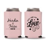 Custom Wedding Koozies D41- Teal