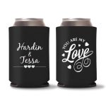 Custom Wedding Koozies D41- Teal