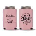 Custom Wedding Koozies D41- Teal