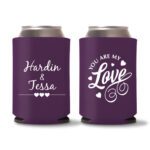 Custom Wedding Koozies D41- Teal