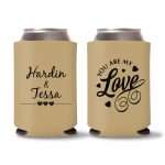 Custom Wedding Koozies D41- Teal