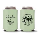 Custom Wedding Koozies D41- Teal