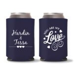 Custom Wedding Koozies D41- Teal