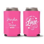 Custom Wedding Koozies D41- Teal