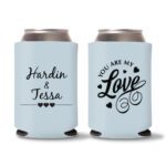 Custom Wedding Koozies D41- Teal
