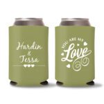 Custom Wedding Koozies D41- Teal