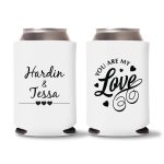 Custom Wedding Koozies D41- Teal