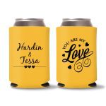 Custom Wedding Koozies D41- Teal