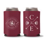 Custom Monogram Koozies D1- Red