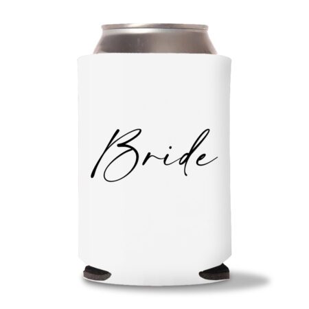 14.Bride & Groom Koozies-White