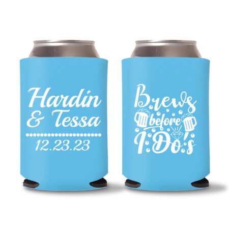 14.Engagement Koozies-Cyan