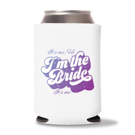 Bride & Groom Koozies D19- White