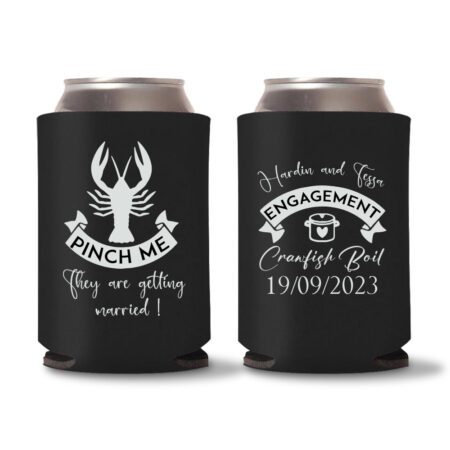 Engagement Koozies D19- Black