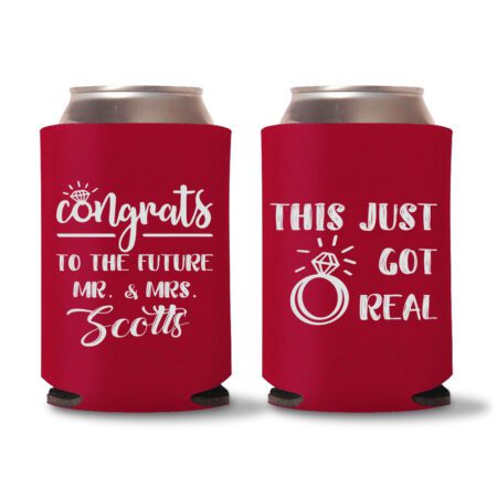 Engagement Koozies D20- Red